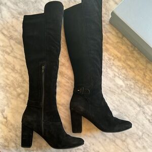 Seychelles black suede over-the-knee boots 9.5